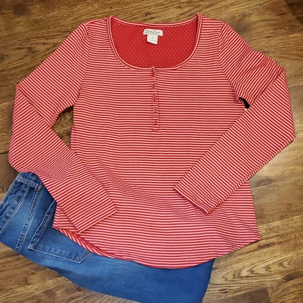 Womens Lucky Brand striped top size M - Picture 1 of 4
